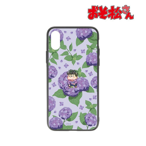 『おそ松さん』一松 Botania 角丸強化ガラスiPhoneケース